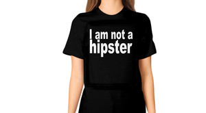 Gubbins Gifts Pic 2 - I am not a hipster tshirt Also available on hoodies mugs and more