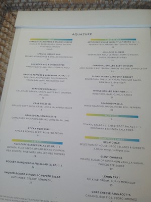 Acquazure Pic 4 - Menu