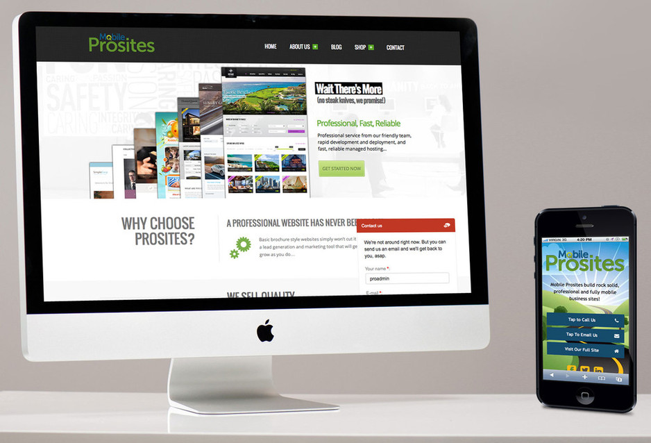 Pro Mobile Websites Pic 1 - Responsive and Smartphone specific design options