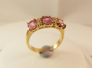 Forest Lake Jewellers Pic 2 - Handmade pink Sapphire and Diamond ring