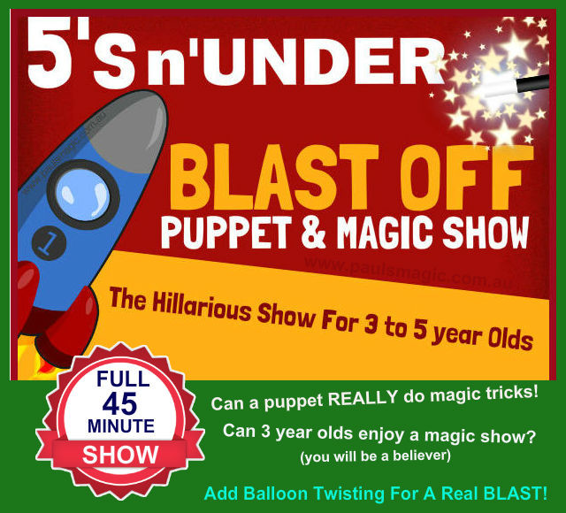 Paul's Magic Pic 1 - Birthday Party Magic Shows for 3 to 5 years of Age