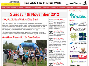 R & E Foster & Associates Pty Ltd Pic 2 - Lara Fun Run website Design and Development