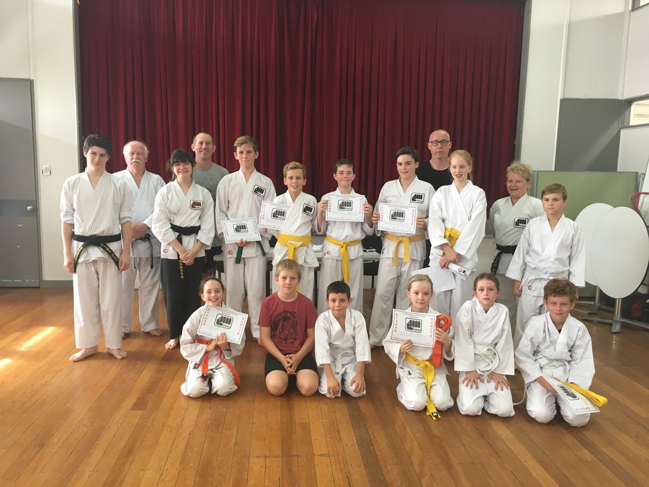 Australian Karate Dojo Renbukan Inc Pic 1 - Photo of recent Junior grading participants