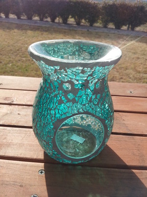 Anna's Candles Pic 5 - Turquoise Crackle Oil Burner 1995