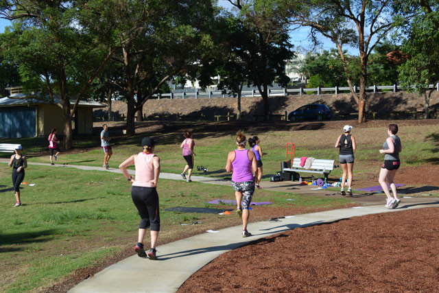 Xcited Fitness Boot Camps Pic 1 - Brisbane boot camp class in action