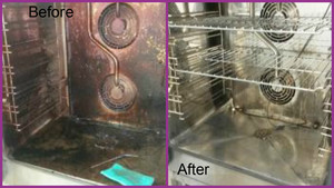 Express Commercial Kitchen Cleaning Pic 5 - Oven Before and After