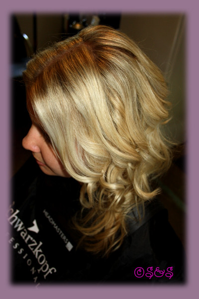 scissors and studs Pic 1 - foils with blow dry