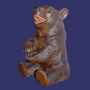 Barsby Auctions Pic 5 - Black Forest bear tobacco jar SOLD