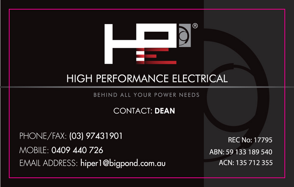 High Performance Electrical Pic 1