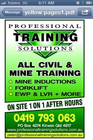 Professional Training Solutions Pic 4 - All your mine construction and machinery training needs