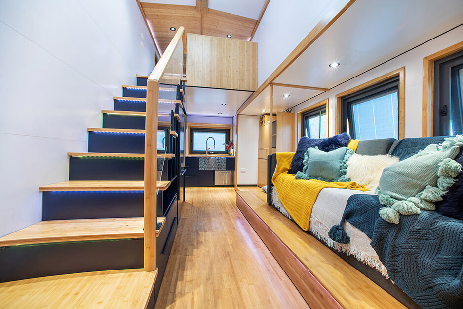 Starter Homes Pic 1 - We are proud to introduce our first tiny home model that is packed full of exciting features and creature comforts Take a look for yourself at the level of luxury convenience we have been able to achieve in a space that feels anything but small