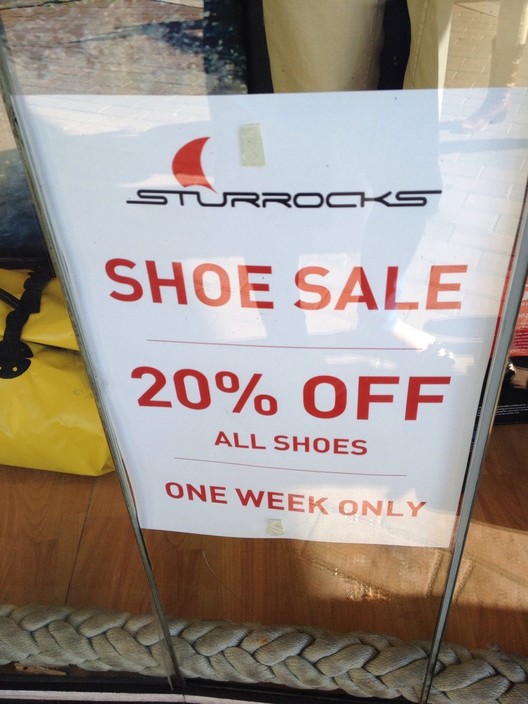 Sturrock's Boatique Pic 1 - Shoe sale