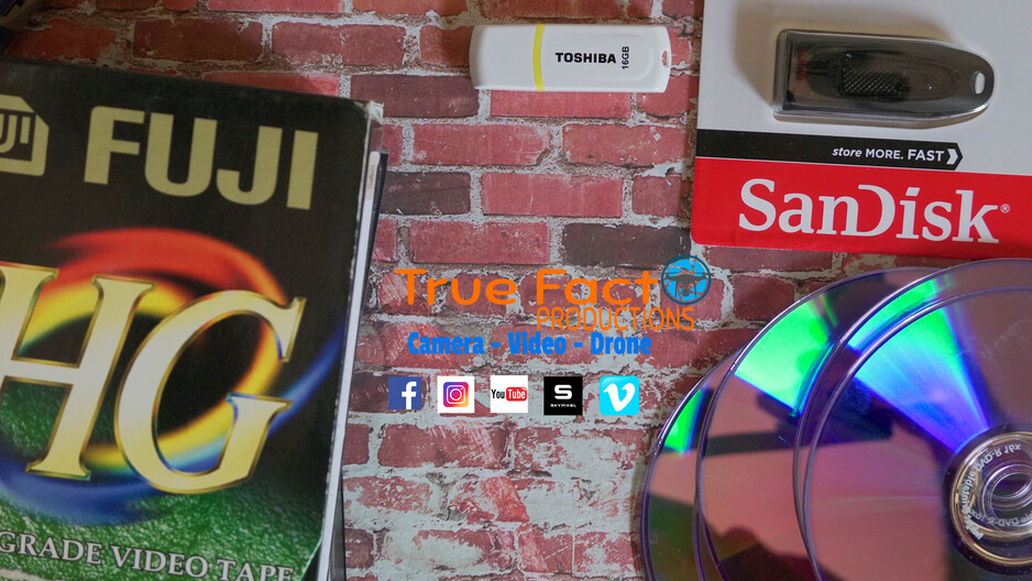 True Fact Productions Pic 1 - VHS Tapes converted to USB or DVD