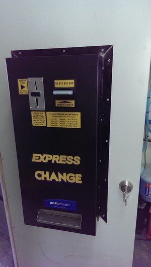 Kingston Road Coin Laundry Pic 3 - Change machine for your convenience