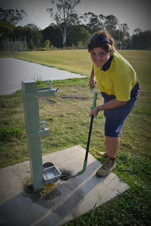 Floworks Pty Ltd Pic 5 - Darrin our Newest Apprentice Helping to Clear and Blocked Drain