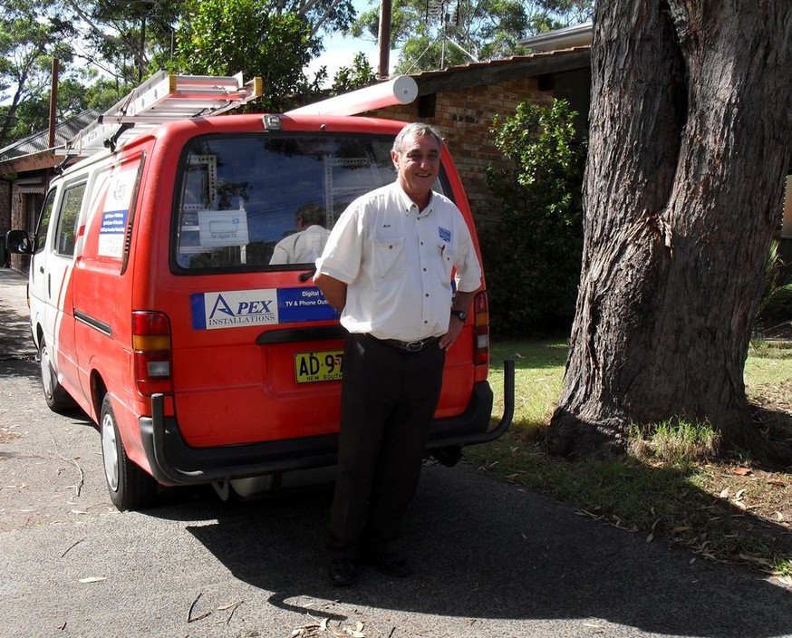 Apex Installations Pic 1 - The man the van the plan to bring you perfect reception