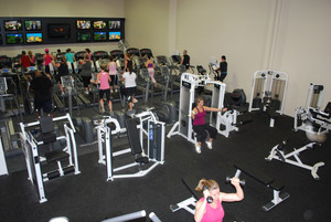 Input Fitness Health Club Pic 3 - Huge cardio area with loads of Equipment