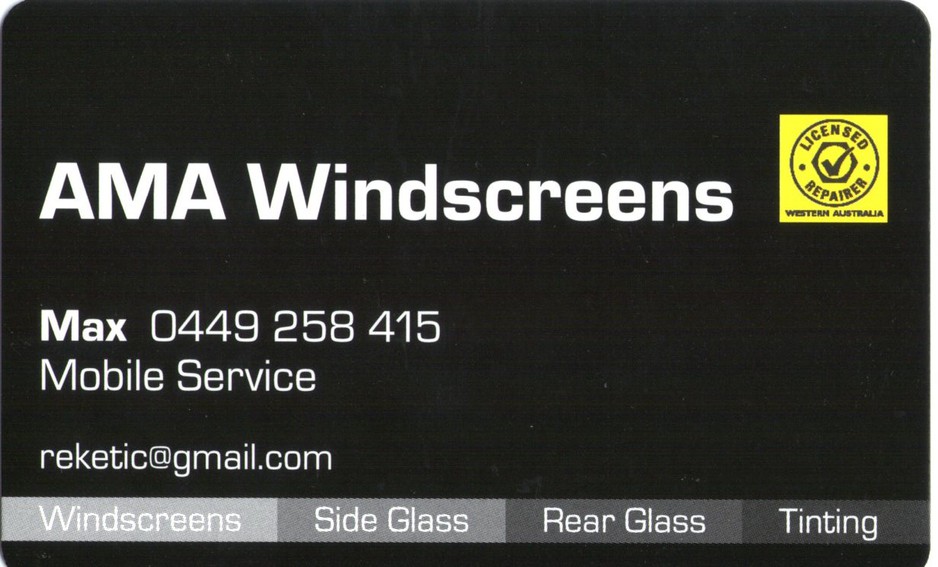 AMA WINDSCREENS Pic 1