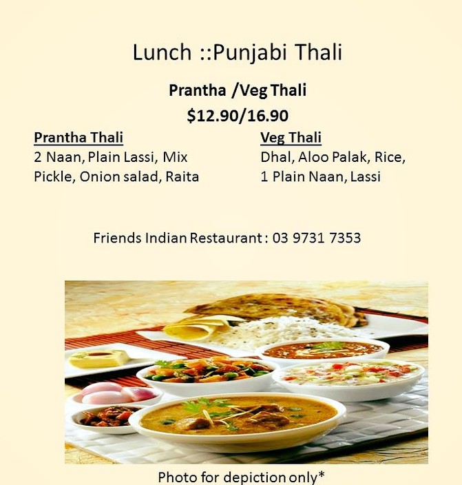 Friends Indian Restaurant Werribee Pic 2 - Specials Friends Indian Restaurant