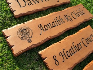 Australian Workshop Creations Pic 2 - Engraved timber signs with unique carved rustic charm