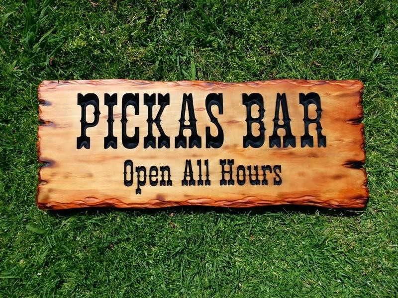 Australian Workshop Creations Pic 1 - Personalised Wooden Bar Sign