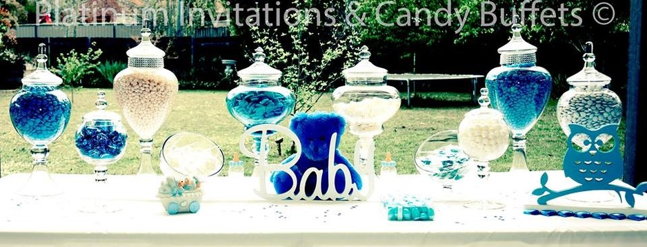 Platinum Invitations Pic 1 - Baby Boy Candy Buffet By Platinum