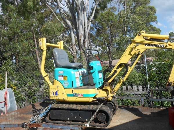 Clear Drains Pic 1 - We have a Yanmar SV08 mini excavator which can fit through a 700mm wide opening It can even go through your single side gate