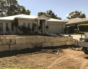 Birkmann Construction Pic 2 - Sandstone Retaining Wall B Grade