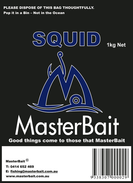 MasterBait Pic 1 - Squid one of our many bait lines