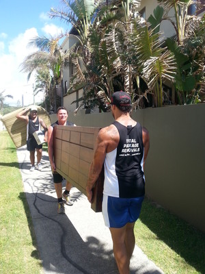 Saint's Furniture Removals Pic 5 - Beautiful day to be doing removals Palm Beach