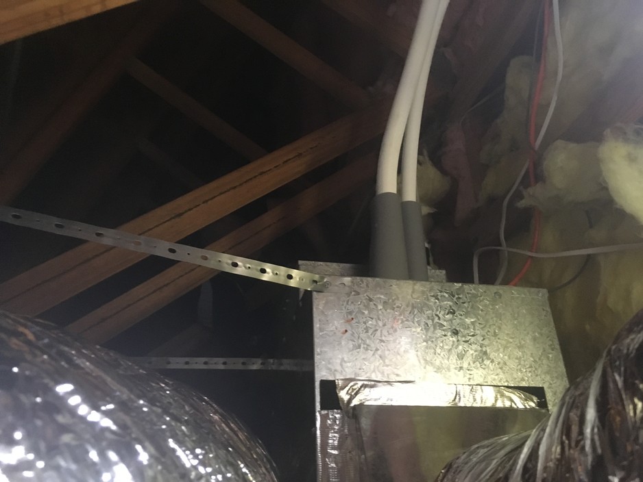 Paradise Climate Control Pic 1 - Residential ducted indoor fan coil pipes connection