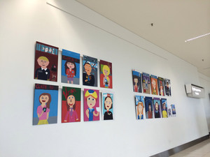 Adelaide Airport Official Car Park Pic 4 - Local school art on display at the Airport