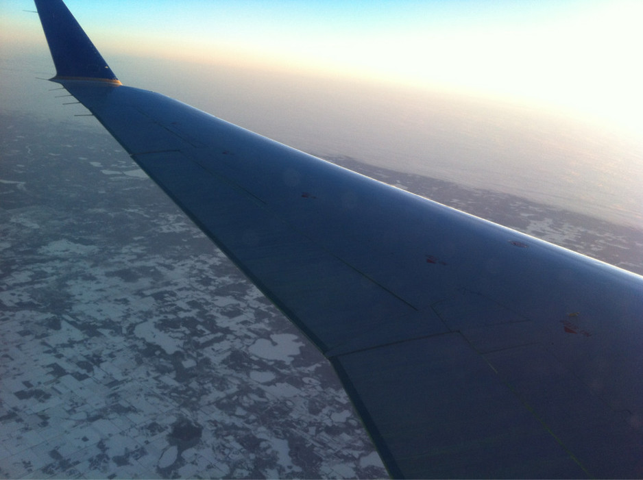 Air Canada Pic 1 - Over Canada in the snow