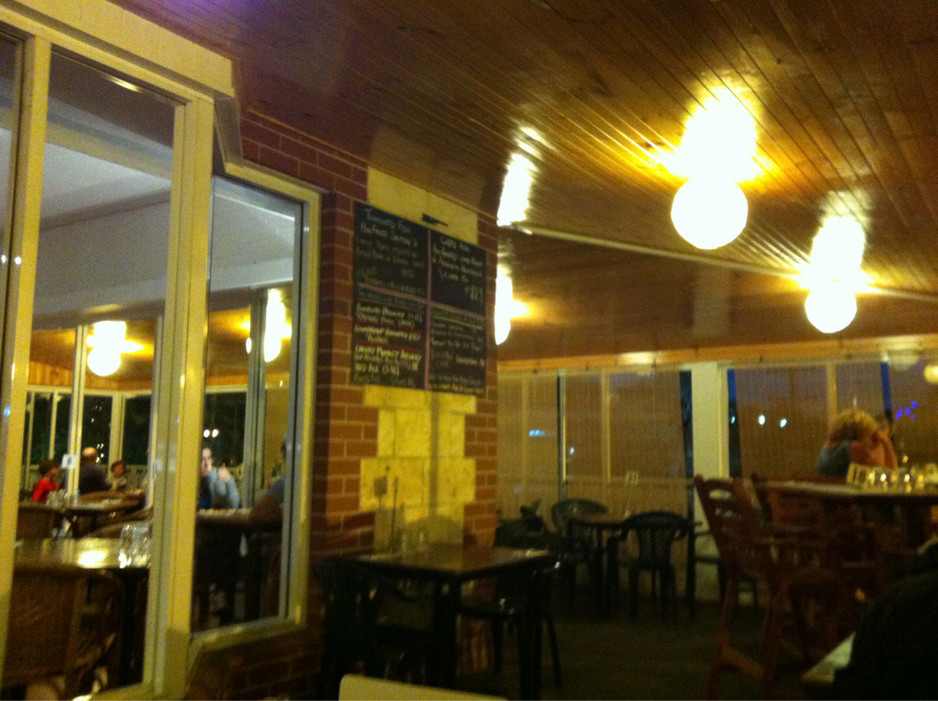 Goodfellas Pic 2 - Lovely cosy evening ambience in the outdoor seating area