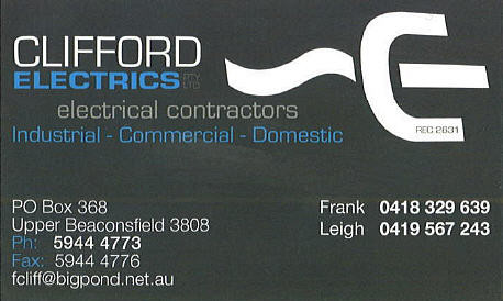 Clifford Electrics Pic 1 - Electrcian Vic