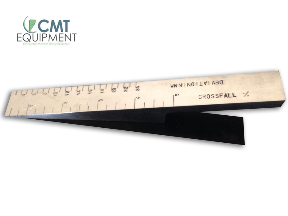 CMT Equipment Pic 1 - Wedge used with 3m Straight Edge