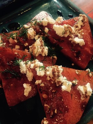 Kamel Pic 4 - Warm peppered watermelon with feta