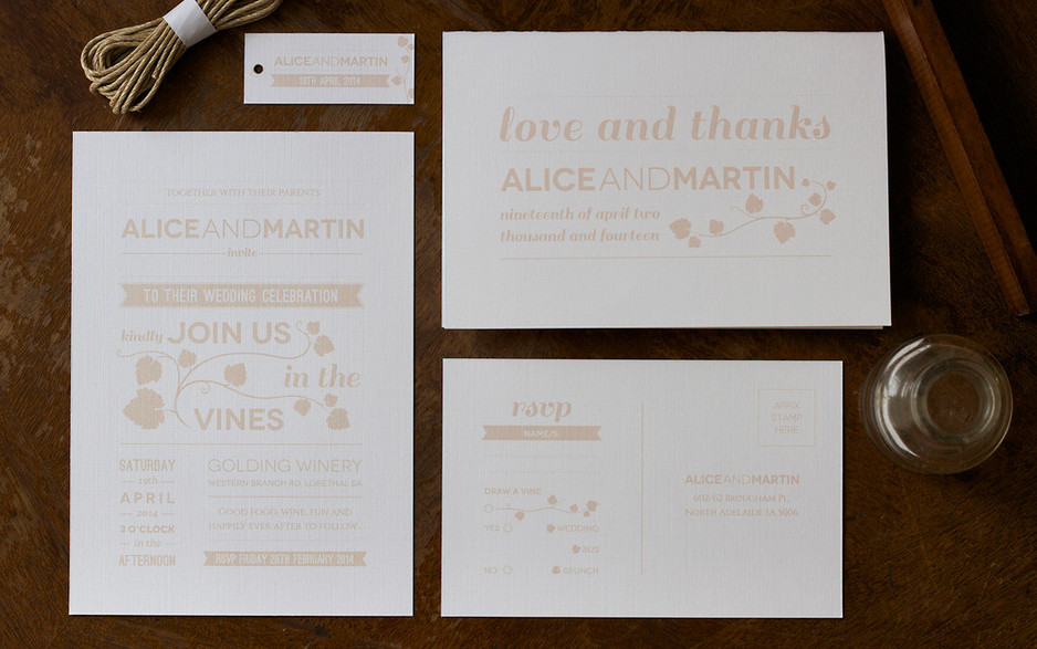 Ornamental Plum Pic 1 - Bespoke Wedding Stationery Set Invitation RSVP Favour Tag and Thank You Card