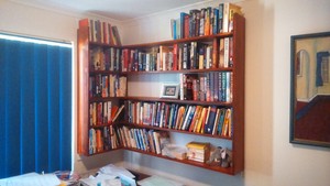 Nambour Handyman Services Pic 4 - Construction corner hanging bookshelf