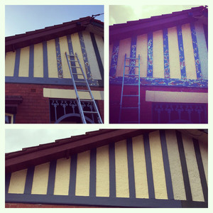 Malthouse Painting Services Pic 4 - Gable end in Hawthorn Stands out from the neighbors