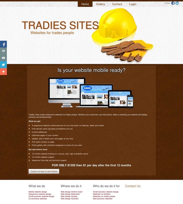 Tradies Sites Pic 1 - Is your website mobile friendly