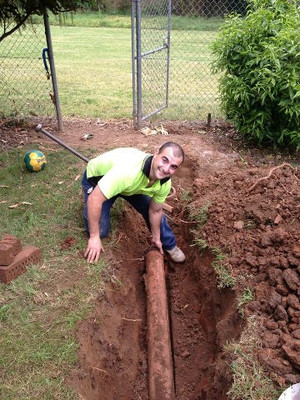 Hi Flo Plumbing Pic 3 - Replacing collapsed drainage for a customer at Bradbury Hi Flo has all your Springwood drainage needs covered