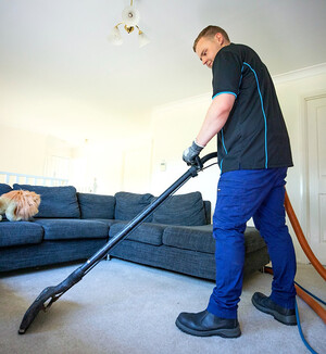 Accountable Specialised Services Pic 2 - Heres Aaron hard at work steam cleaning one of our clients carpets