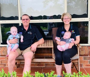 Accountable Specialised Services Pic 3 - Mum and dad chilling with two of their grand babies after a long day at work