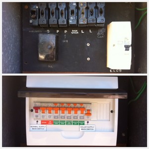 Nathan Greenhill - Electrical Data Solar Pic 4 - Switchboard Upgrade Before After