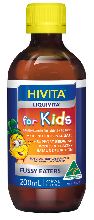 Pharmabiotics Australia Pic 4 - HIVITA LIQUIVITA FOR KIDS