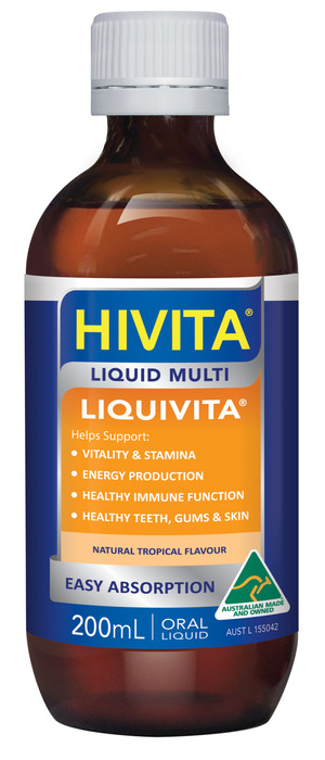 Pharmabiotics Australia Pic 5 - LIQUIVITA MULTIVITAMIN LIQUID 200ML