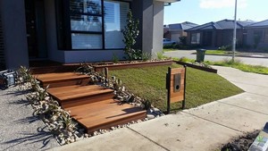 Respected Landscapes Pic 2 - Merbau timber deck and steps