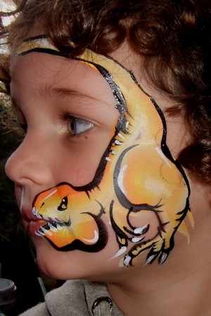 Face Painting, Rainbow Pic 2 - Dinasaur fans