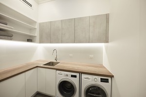 Innovative Splashbacks Pty Ltd Pic 3 - The Block 2017 winning Laundry by Sticks Wombat featured OUR acrylic splashbacks Yes our splashbacks make any space look this good